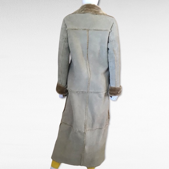 Brandon Thomas Full Length Suede Leather Coat - Picture 5 of 11